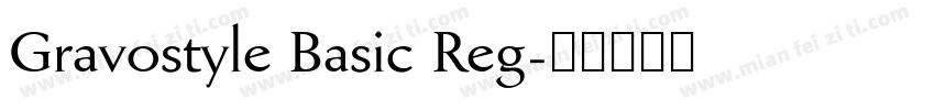 Gravostyle Basic Reg字体转换